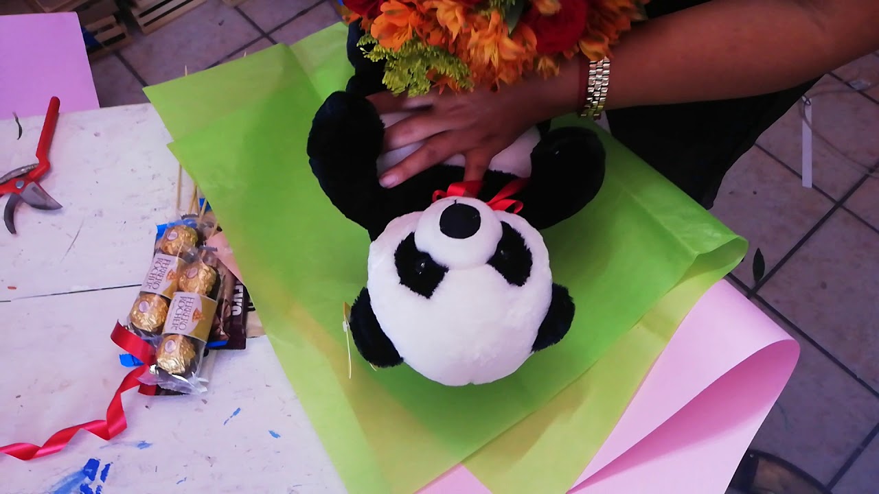 DIY SNACK BOUQUET ROSES AND CANDY/BOUQUET DE ROSAS Y DULCES.