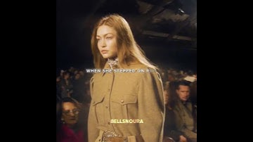 She came late but ate the whole show 🥶. #gigihadid #gigihadidedit #supermodel