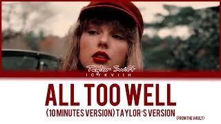 Taylor Swift - All Too Well (10 Minute Version) (Taylor’s Version) (From The Vault) - Color Coded