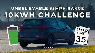 10kWh Challenge: How Far Can the Chevy Bolt EV Go? Unbelievable 35MPH Range!!!