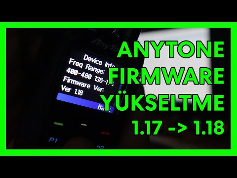 AnyTone D878UV Firmware Yükseltme 1.17'den 1.18'e  || 0️⃣ 0️⃣ 7️⃣