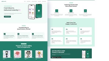 Build a Flower Delivery Website with HTML, CSS & JavaScript | Bloomify UI Design Tutorial 🌸