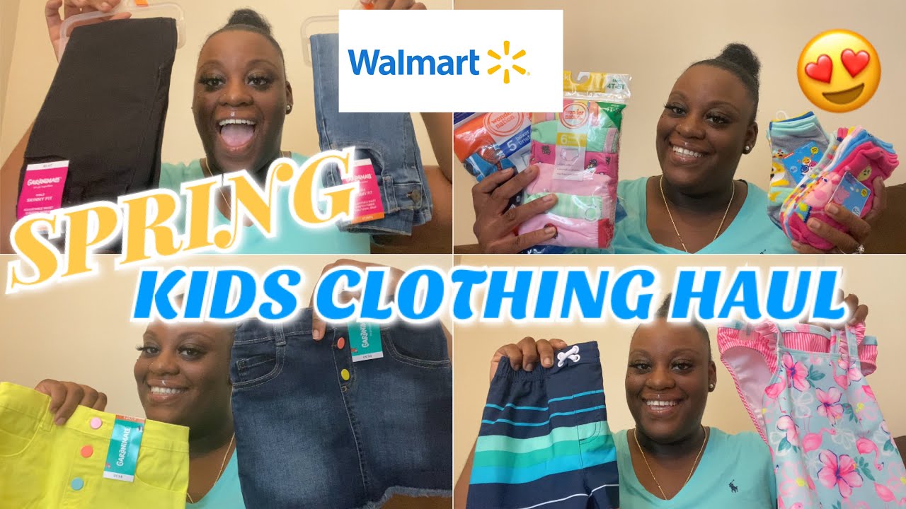 WALMART SPRING KIDS CLOTHING HAUL 2021‼️ | VEDA DAY 7