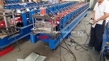Roof ridge cap roll forming machine