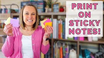 TUTORIAL: HOW TO PRINT ON STICKY NOTES | Printing Post-It Notes Discussion Questions