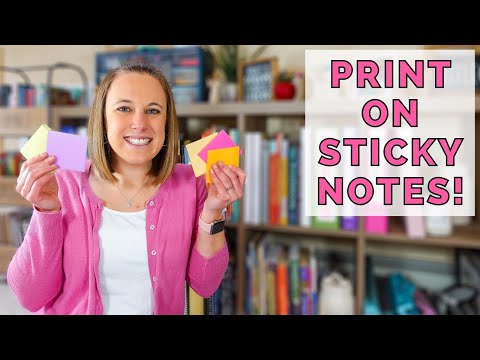 Video: Mohu si vytisknout lepicí papírky?