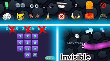 SLITHER.IO - NEW COSMETICS!!! UPDATED!