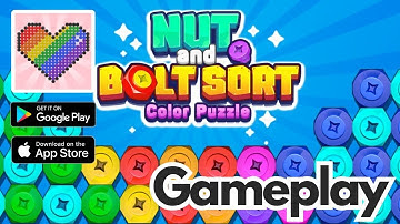 Nut n Bolt Sort Color Puzzle – Gameplay & Review (Mobile Sorting Puzzle Game)