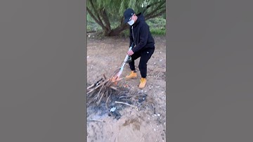 This Flame-Shooting Gun Is Insane! Outdoor Test With Explosive Effects#flamegun #outdoortest