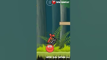 Red Ball 4 death by jump fall ninja box with super slow motion. #shorts