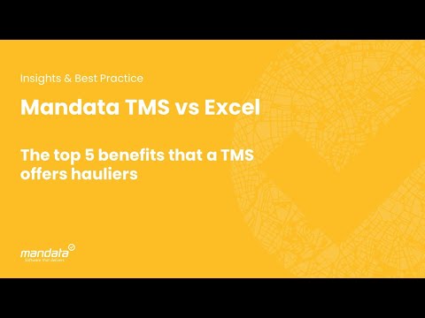 Insights | Top 5 Benefits of a Transport Management System (TMS) Compared to Spreadsheets Like Excel - video from Mandata