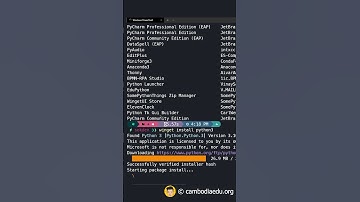 របៀបទាញយក Python ជាមួយ Winget.run (Terminal) លើ Windows