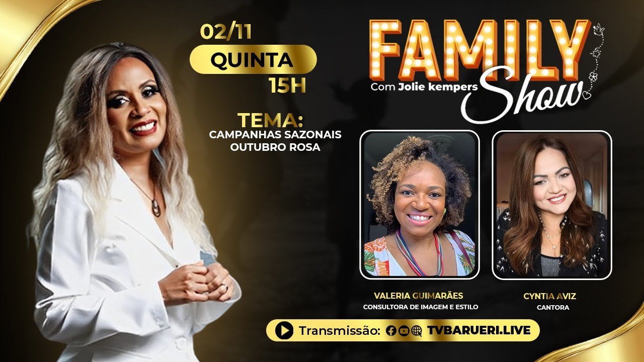 Campanhas Sazonais – Outubro Rosa | Family Show Com Jolie Kempers