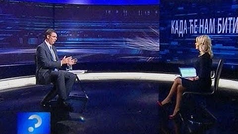 Aleksandar Vučić, gost emisije Upitnik (RTS, 18.11.2014)
