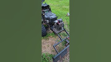 Custom Lawn Tractor: What A Unit #husqvarna #lol #funny #diy #tractor #haha  #2023 #shorts #how