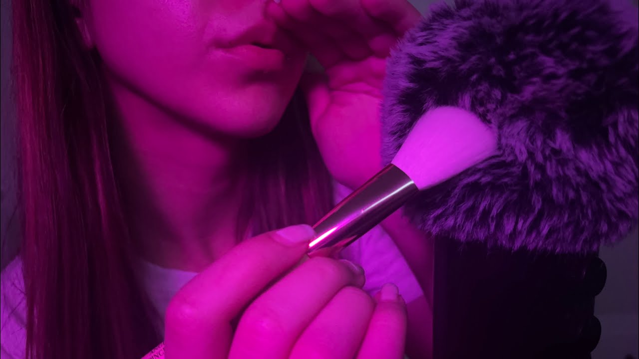 [ASMR - No Talking] Crinkly mouthsounds + mic brushing 😴 