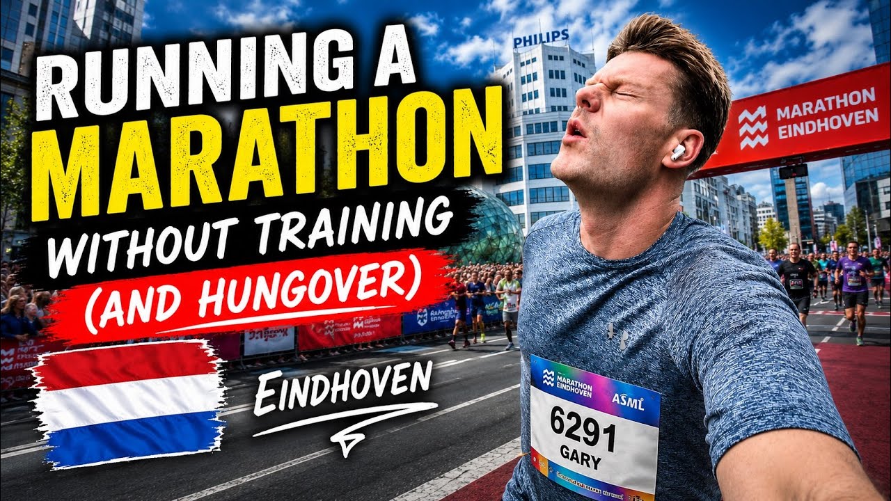 Running A Marathon WITHOUT TRAINING (and HUNGOVER) 🇳🇱🤢