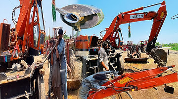 Wonderful process of Restoration excavator crane footboard & make center axle bush on lathe machine