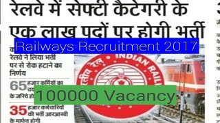 Indian Railways Recruitment 2017 !! Railway Group C and D Recruitment 2017 RRB RRC Group C and D