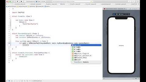 Rounded Corner SwiftUI 2.0 Shape