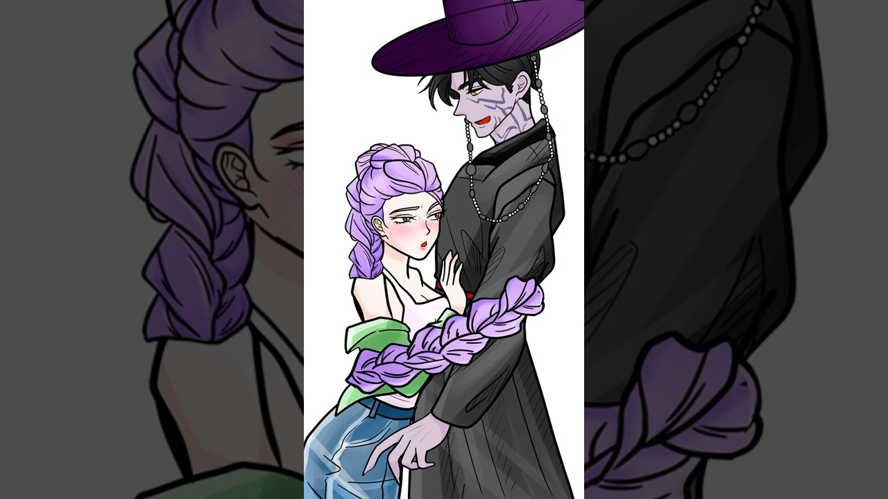 KPOP DEMON HUNTERS Sticker Rumi Falls Into The Arms of The demon