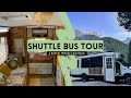 Shuttle Bus Conversion - Tiny Home Tour