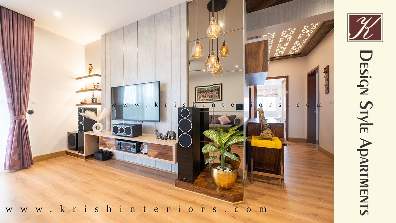 Design style apartments by Krish Interiors in Bangalore - YouTube