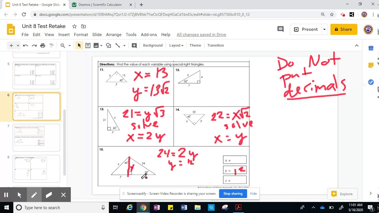 Unit 8 Test Retake Help - YouTube