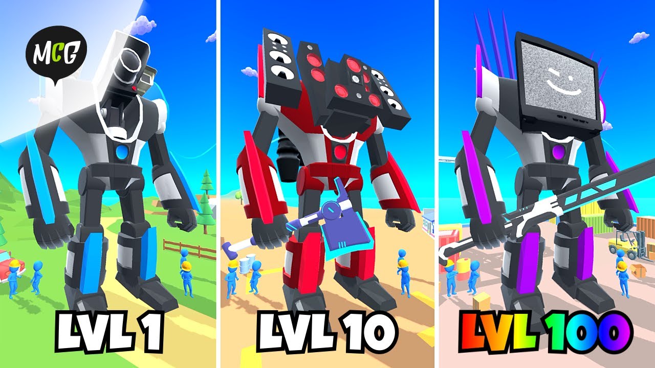 Aku Membuat Robot Titan Cameraman, Titan Speakerman & Titan TV Man!