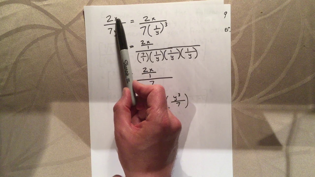 Simplifying algebraic expressions involving exponents - YouTube