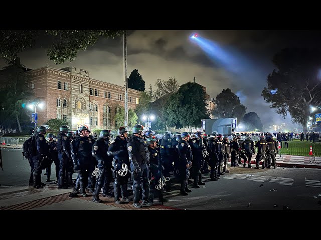 Mayhem at UCLA: 32 Minutes of Unrest, Protests & Cops class=
