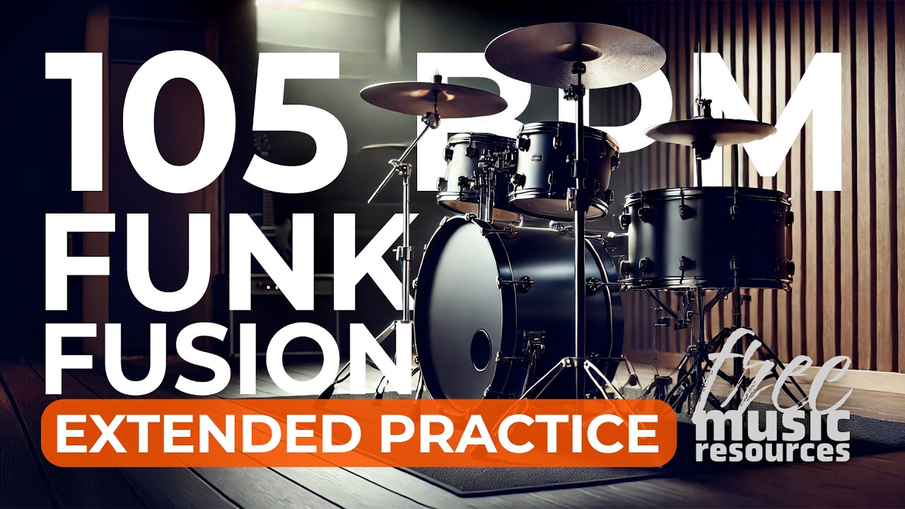 105 BPM Funk Fusion Drum Loop – Extended Groove for Bass, Guitar & Keys | Loop 12