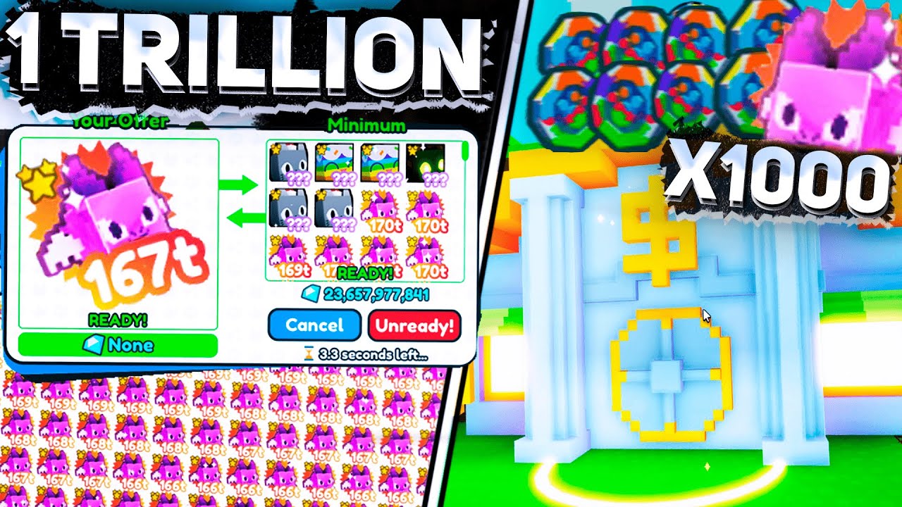 ОТКРЫЛ НА 1 ТРИЛЛИОН РАДУЖНЫХ КОИНОВ RAINBOW PIXEL EGG В PET SIMULATOR