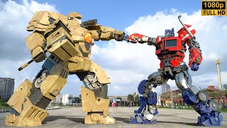 Transformers: The Last Knight - Optimus Prime vs Jaguar Robot | Paramount Pictures [HD] screenshot 2