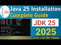 How to Install Java JDK 25 on Windows 10/11