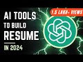 How to write resume with chatgpt  ai tools  top3 free cv builder hacks  pdf download