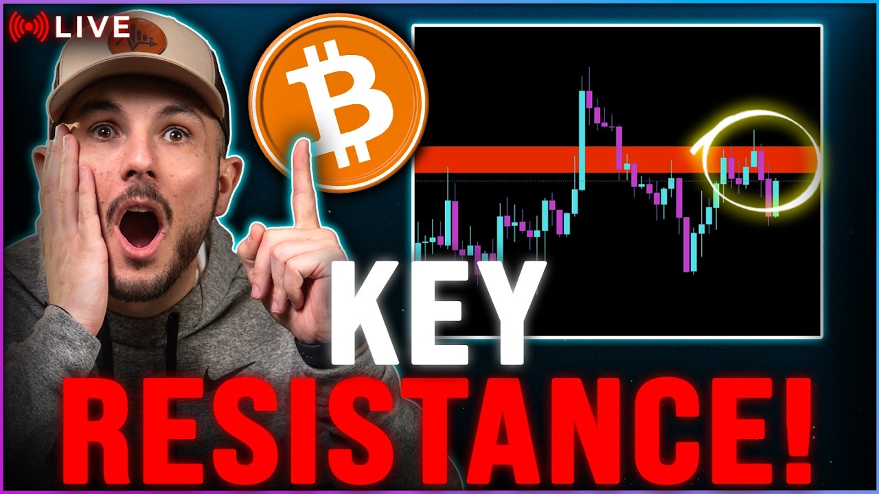 Bitcoin Struggling at Resistance - Breakout or Rejection? - YouTube