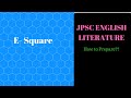 JPSC ENGLISH LITERATURE AS PER SYLLABUS/ (Join Telegram link in description box)