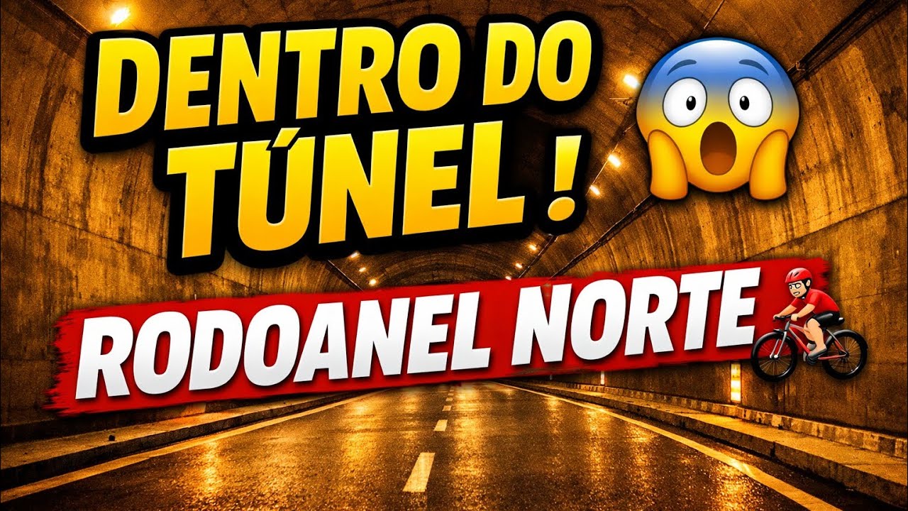 PEDALEI DENTRO DO TÚNEL DO NOVO RODOANEL NORTE 😱🚴‍♂️