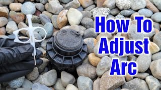 Hunter PGP ADJ Sprinkler - How To Adjust Arc