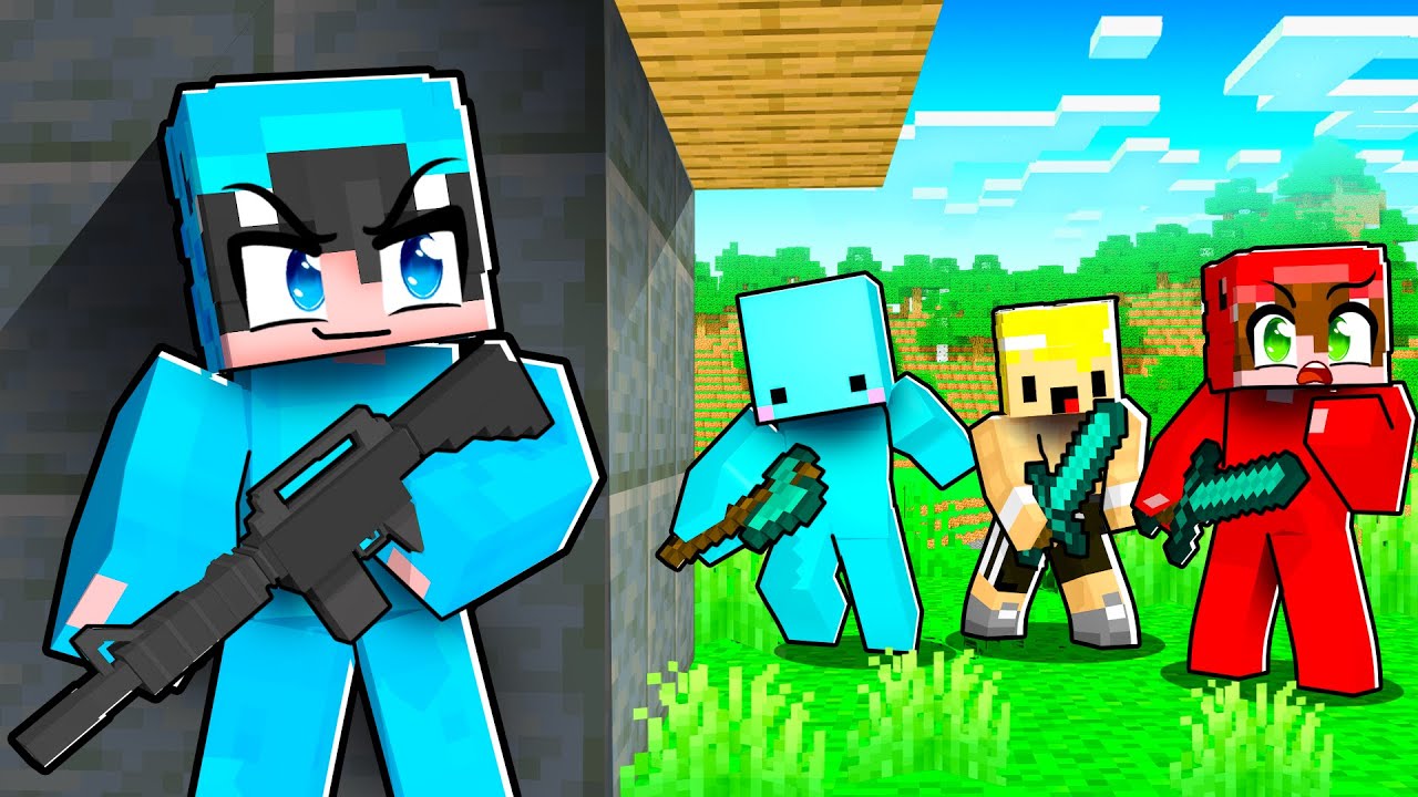 Usé ARMAS Para Acabar con los YOUTUBERS de Minecraft...