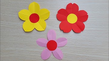 Cách cắt hoa 5 cánh trang trí tết | How to cut flowers  with 5 petals