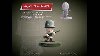 Unity low poly mini soldier.