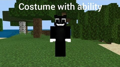 Minecraft cartoon cat costume with ability command block tutorial