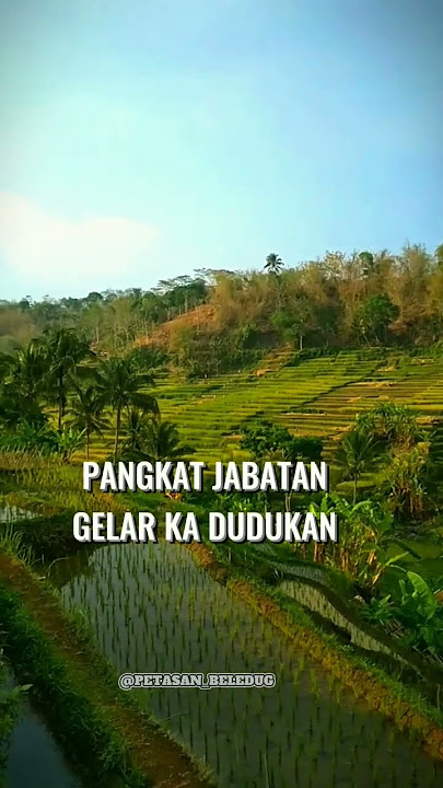 papatah diri pepeling diri #papatahsunda #ceramahsingkat  #aajun #pesawahan