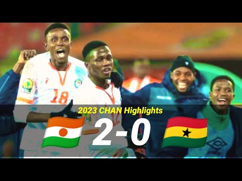 Niger 2-0 Ghana [Black Galaxies knocked-out] | Extended Highlights | CHAN 2023