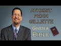 Atheist penn gillette given a bible