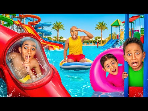 لعبة الغميضه ف اكبر ملاهي مائيه ف العالم 😱انصدمت من ادم واياد وين اتخبوا !!😱اصعب تحدي
