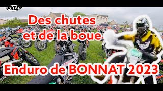 Des chutes et de la boue sur l'enduro de Bonnat