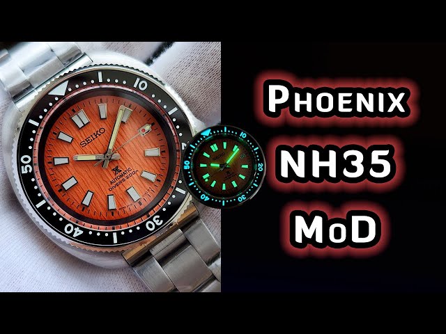 Phoenix - Mod | Based on SteelDive 1970 (NH35 modification) - YouTube